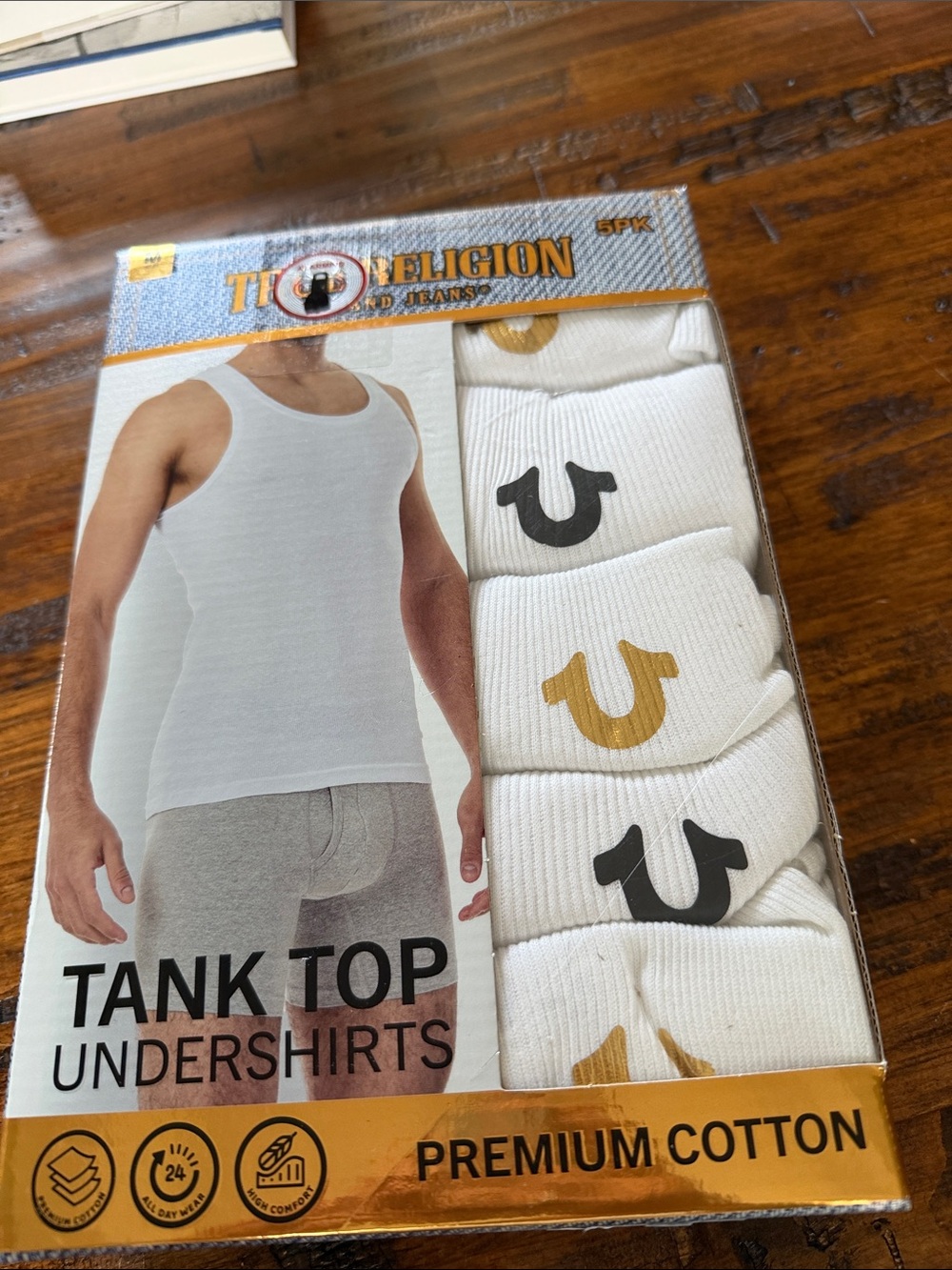 All White True Religion Tank Tops MEDIUM